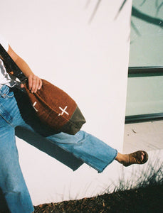 Rust Crosses Mudcloth Tote - littlelightcollective