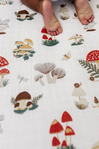 Pre-Order Mushroom Crib Sheet - littlelightcollective