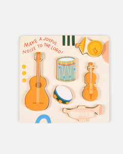Pre-Order Joyful Noise Puzzle | Christian Kids Gift | Music | Wooden - littlelightcollective