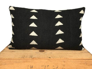 One Fine Nest Pillow - Triforce Mud Cloth Pillowcase - littlelightcollective