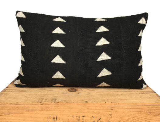 One Fine Nest Pillow - Triforce Mud Cloth Pillowcase - littlelightcollective