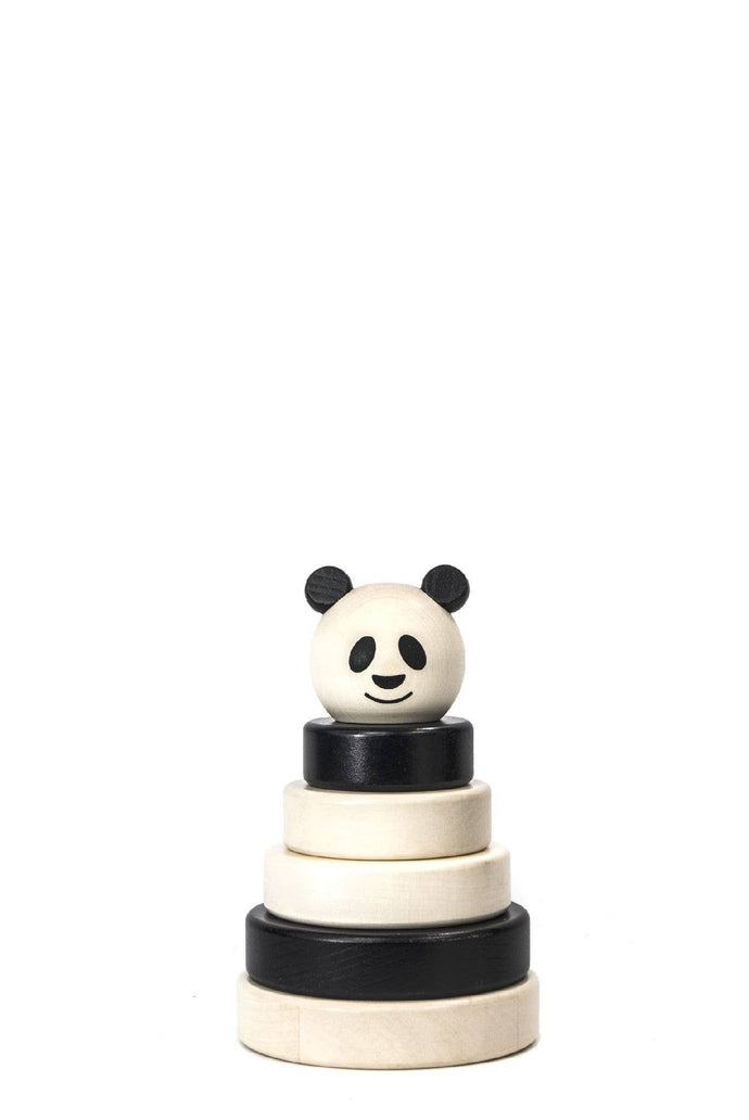 Little Poland Gallery - Bajo Wooden Panda Stacker - littlelightcollective
