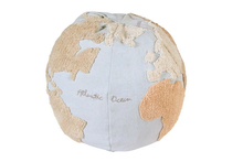Load image into Gallery viewer, Pouffe World Map - littlelightcollective