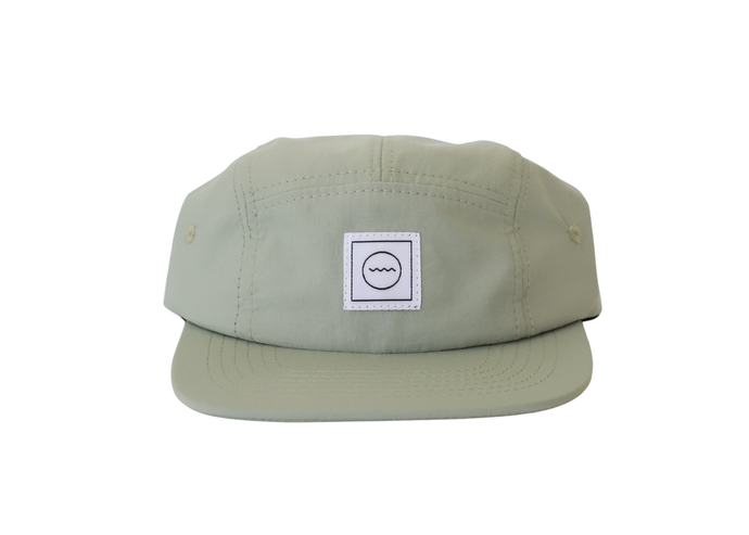 Waterproof Five-Panel Hat in Sea Foam - littlelightcollective