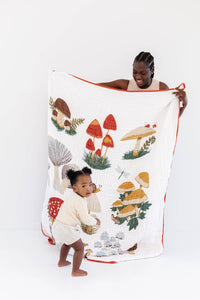 Pre-Order Large Mushroom Throw Blanket - littlelightcollective