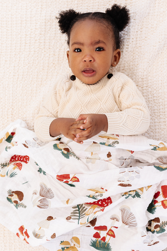 Pre-Order Mushroom Swaddle - littlelightcollective
