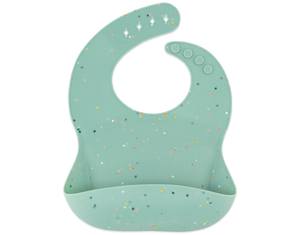 Silicone Bib | Mint Confetti - littlelightcollective