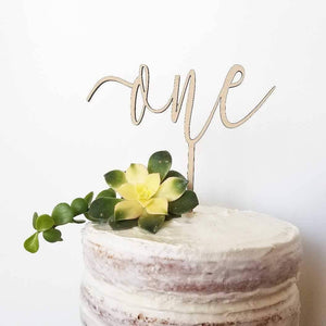 Ginger Squared - Cake Topper - One - littlelightcollective