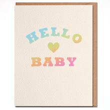 Load image into Gallery viewer, Hello Baby - Welcome Baby Card - littlelightcollective
