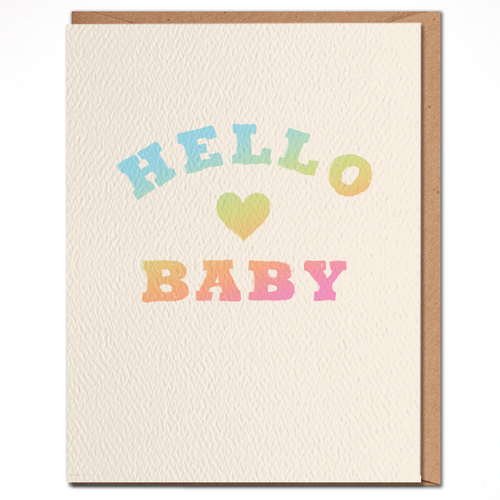 Hello Baby - Welcome Baby Card - littlelightcollective