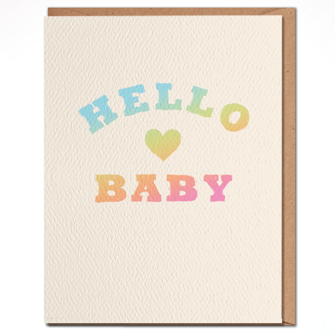 Hello Baby - Welcome Baby Card - littlelightcollective