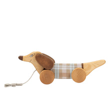 Load image into Gallery viewer, Pre-Order Pull Toy in Pastel Sausage Dog - littlelightcollective