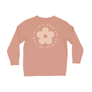 Let Love Grow Pullover, Organic, Valentines Day, Sweatshirt - littlelightcollective