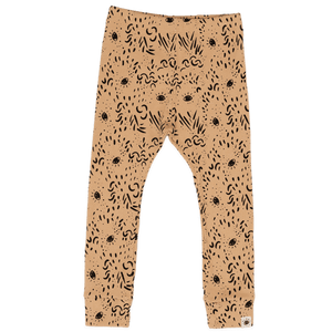 'Eyes' Organic Cotton Rib Leggings - littlelightcollective