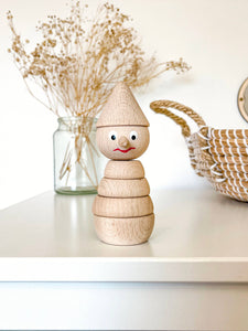 Wooden Pinocchio Stacker Toy - littlelightcollective