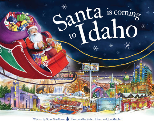 Santa Is Coming to Idaho Book - Hardcover - littlelightcollective