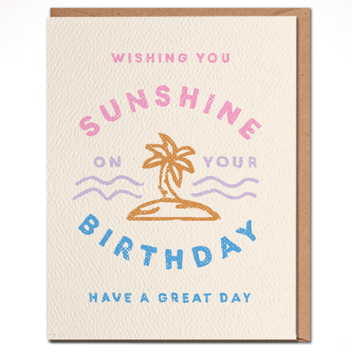 Wishing You Sunshine - Birthday Card - littlelightcollective