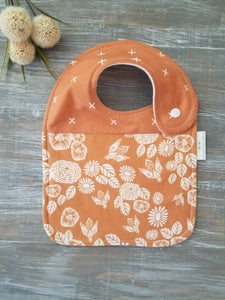 Vintage Bee Garden Drool Bib - littlelightcollective