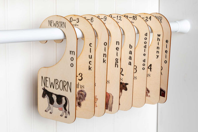 Rustic Wood Closet Dividers Barnyard - littlelightcollective