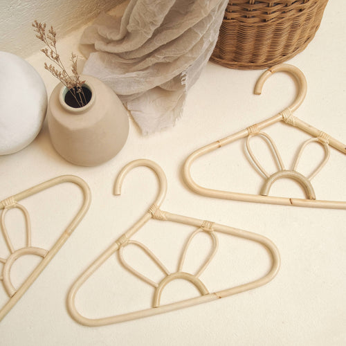 Bunny Mini Rattan Hanger - littlelightcollective