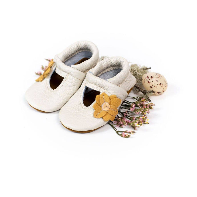 Milk Lily Janes Leather Baby Moccs Shoes - littlelightcollective