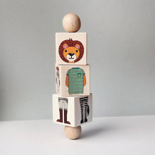 Load image into Gallery viewer, Wooden toy Puzzle Cube - littlelightcollective