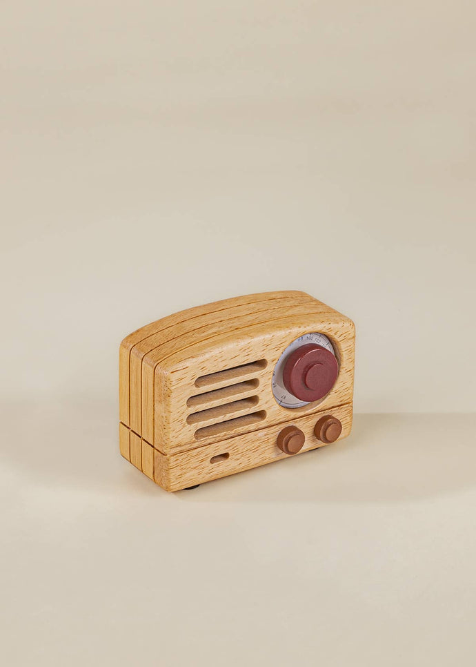 Wooden Music Box - THE VINTAGE RADIO - littlelightcollective