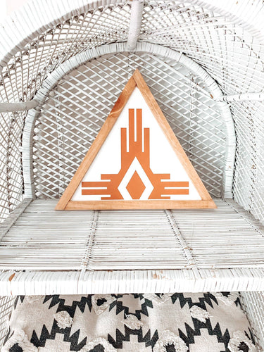 Southwest Tri (Dusty Terra Cotta) | Boho Accent Sign - littlelightcollective