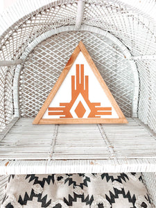 Southwest Tri (Dusty Terra Cotta) | Boho Accent Sign - littlelightcollective