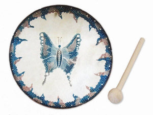 Butterfly Frame Drum - J055 - littlelightcollective