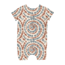 Load image into Gallery viewer, Bamboo Infant/Toddler Shortie Romper- Americana Tie Dye - littlelightcollective