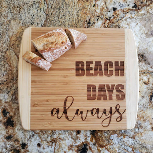 Ginger Squared - Cutting Board- beach days always - littlelightcollective