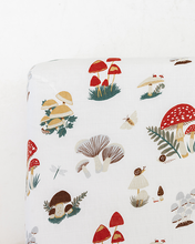 Load image into Gallery viewer, Pre-Order Mushroom Crib Sheet - littlelightcollective