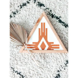 Southwest Tri (Dusty Terra Cotta) | Boho Accent Sign - littlelightcollective