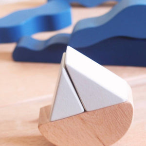 Waves and Boat Stacker / Puzzle - littlelightcollective