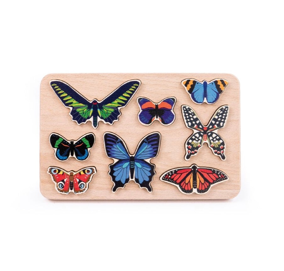 World of Butterflies Wooden Puzzle | littlelightcollective
