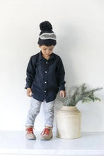 Load image into Gallery viewer, Ski Goggles Navy | Acrylic Hand Knit Kids &amp; Baby Hat - Beanie - littlelightcollective