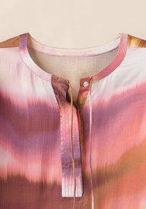 Size Small S Sunset Point Abstract Blouse - littlelightcollective
