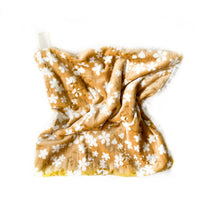 Load image into Gallery viewer, Mustard Floral Lovey Blanket - littlelightcollective