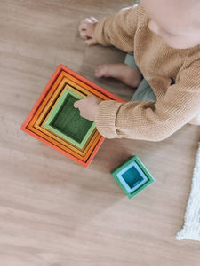 Rainbow Nesting Boxes - littlelightcollective