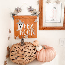 Load image into Gallery viewer, Hey Boo! Halloween Banner - littlelightcollective