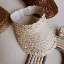 Load image into Gallery viewer, Rattan Sun Visor for Mini - littlelightcollective