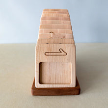 Load image into Gallery viewer, Wooden Number Counting Trays - littlelightcollective