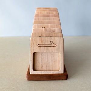 Wooden Number Counting Trays - littlelightcollective