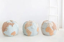 Load image into Gallery viewer, Pouffe World Map - littlelightcollective