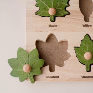 Montessori Leaf Puzzle - littlelightcollective