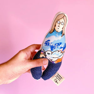 Mr Imagine In Jeans Baby Rattle - littlelightcollective