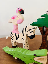 Load image into Gallery viewer, Unboxed Wooden Safari Animals set - littlelightcollective