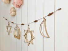 Load image into Gallery viewer, Multi Rattan Bunting - Horizontal - littlelightcollective