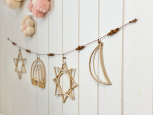 Multi Rattan Bunting - Horizontal - littlelightcollective